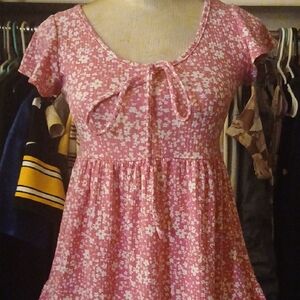 See You Monday Pink Floral High Low Dress